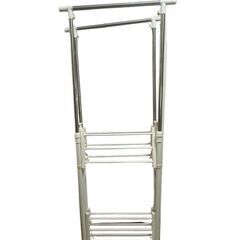 室内物干しラック／キャスター付き 折りたたみ式の画像