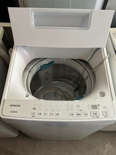 日立 HITACHI　全自動洗濯機 ビートウォッシュ 7kg ホワイト BW-G70J (W) 2023年製