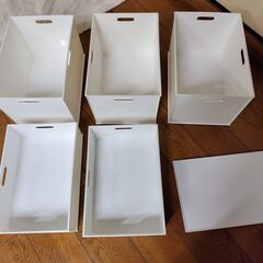 5点セット　ニトリバスケット　Ｎインボックス　レギュラーサイズ　よこ型ハーフ　の画像