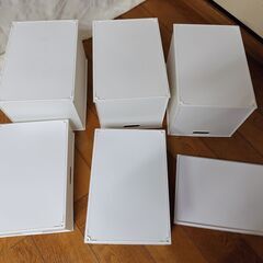 5点セット　ニトリバスケット　Ｎインボックス　レギュラーサイズ　よこ型ハーフ　の画像