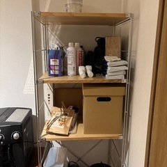 無印ステンレスユニットシェルフの画像