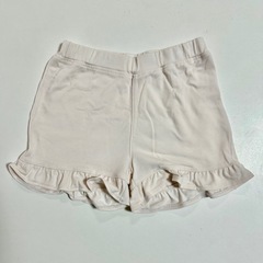 フリル付きホワイト インナーパンツ 80の画像