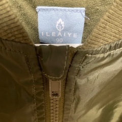 サイズ90 カーキ色 ブルゾン ジャケットの画像