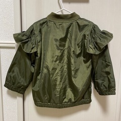 サイズ90 カーキ色 ブルゾン ジャケットの画像
