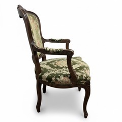 【猫脚イタリア家具🇮🇹】肘掛け1人掛け椅子の画像