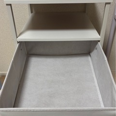 収納ワゴン 2段 ホワイトの画像