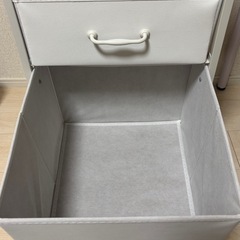 収納ワゴン 2段 ホワイトの画像