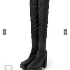 【未使用】24.5 ロングニーハイブーツ　レディースの画像