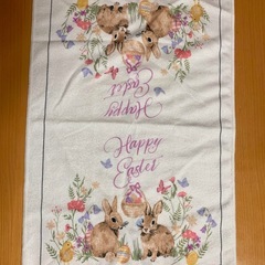 11  可愛いうさぎ柄　タオル　カバー　ポリエステル100%  38×62の画像