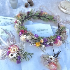 花冠　花かんむり　材料　結婚式　七五三　誕生日などにの画像