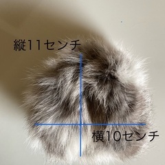 ハンドメイド　ファーがま口の画像