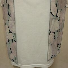 ストール　ブラック×花③の画像