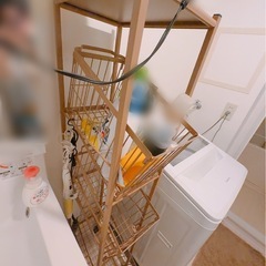 【12月13日に取引相手決まりました】洗濯物ラック　キャスター付きの画像