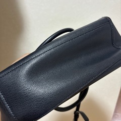 COACH 黒 レザー ショルダーバッグ　2way2way　の画像