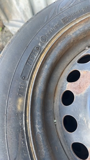 175/65R14 タイヤ付き　ホイールタイヤセット　4本　ダンロップタイヤ　4本　製年2023年