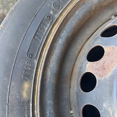 175/65R14 タイヤ付き　ホイールタイヤセット　4本　ダンロップタイヤ　4本　製年2023年の画像