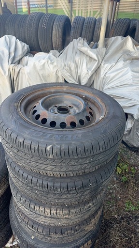 175/65R14 タイヤ付き　ホイールタイヤセット　4本　ダンロップタイヤ　4本　製年2023年
