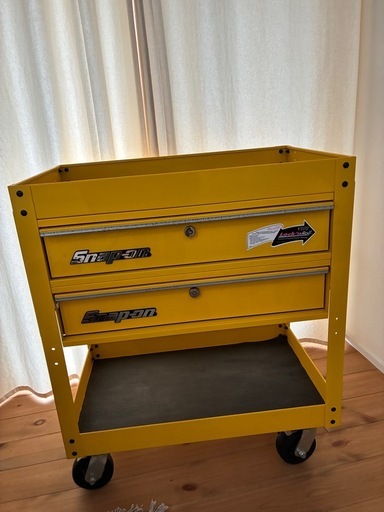 <引き取り限定> Snap-on ツールカート イエロー 2段仕様