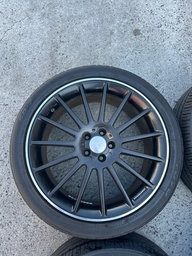 プリウス　外し　SPORTDESIGN ホイールタイヤ　4本セット　225/40R18 PCD100 