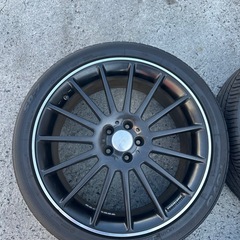 プリウス　外し　SPORTDESIGN ホイールタイヤ　4本セット　225/40R18 PCD100 の画像