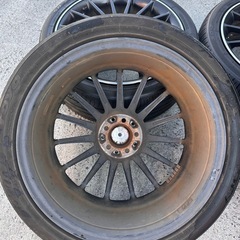 プリウス　外し　SPORTDESIGN ホイールタイヤ　4本セット　225/40R18 PCD100 の画像