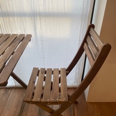 美品！IKEA　屋外 ガーデン　アウトドア　テーブルチェアセットの画像