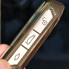 【007】MINI ミニ、キーケース、白　（未使用）の画像