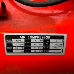 エアーコンプレッサー(引取りか配達のみ)
の画像