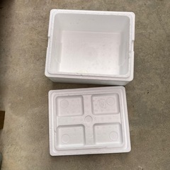 発泡スチロールの箱の画像