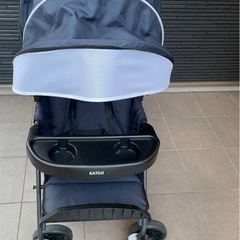 二人乗りベビーカーの画像