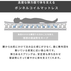 館林！2023年購入　ダブル　マットレス　通気性良い　硬め　耐久性ありの画像