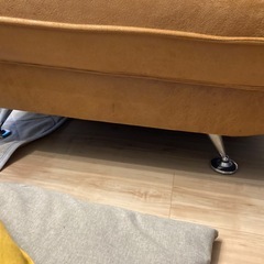 リクライニング付きL字ソファーの画像