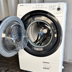 🔥🔥SHARPシャープ ES-S7F-WL🔥🔥ドラム式洗濯機21年乾燥7/3kg配送無料🚚💦の画像