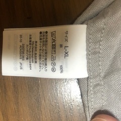 【無印】リネンスタンドカラーシャツ　L-XL　生成の画像