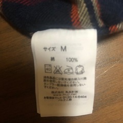 【無印】ネルシャツ　Mの画像