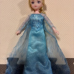 ディズニー　エルサ、オラフのにんぎ人形の画像