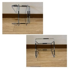 立てかけるスタンド！ワイヤースタンド　珪藻土バスマット＆ヘルスメーター　　の画像