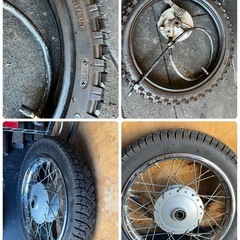 旭川　スーパーカブプロ110用タイヤ他部品色々の画像
