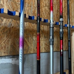 磯竿、投げ竿各種の画像