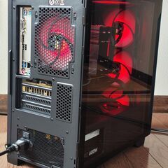 自作ゲーミングパソコン　お得　AMD RYZEN 5600 Radeon 6600 新品パーツ多数　モンスターハンタープレイ可能の画像