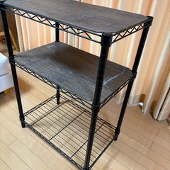 ３段スチールラックの画像