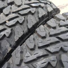 《2シーズン使用》ジムニー MTタイヤホイールセット  モーターファームアルミ 6.50r16 ジオランダー G003 MT 札幌の画像