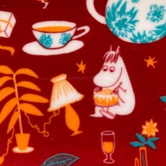 新品　ムーミン　クリスマス柄 プラスチックトレーの画像