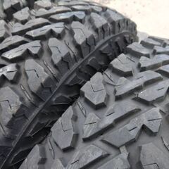 《2シーズン使用》ジムニー MTタイヤホイールセット  モーターファームアルミ 6.50r16 ジオランダー G003 MT 札幌の画像