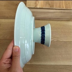 台座付き　大皿　皿　食器　霧箱の画像