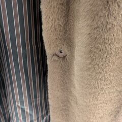 ブラウン エコファーコートの画像