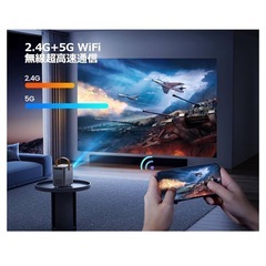 激安　新品未使用　WiMiUS プロジェクター小型 モバイルプロジェクター 20000LM 16,000円の画像