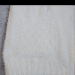 TRUBE ボア切替ジャケット フードファー ZIPジャケット アイボリーの画像