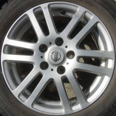 日産 純正 アルミホイール ダンロップ スタッドレスタイヤ 205/60R16 2015年製 4本セット 動作未チェック 中古品 現状品の画像