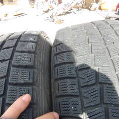 日産 純正 アルミホイール ダンロップ スタッドレスタイヤ 205/60R16 2015年製 4本セット 動作未チェック 中古品 現状品の画像